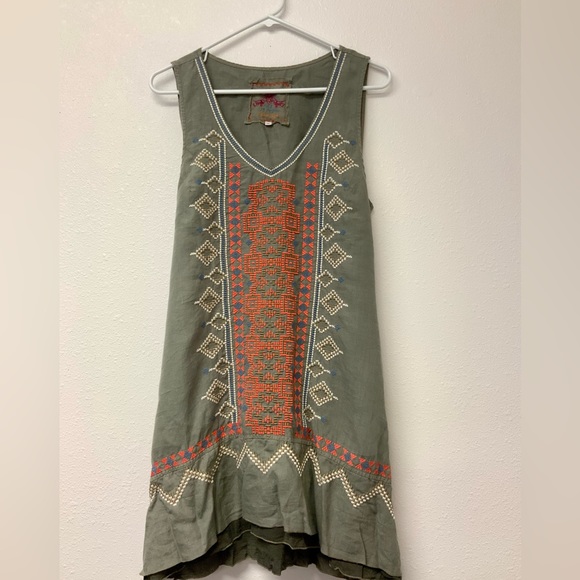 Johnny Was LA Stevie linen dress. - Picture 4 of 13